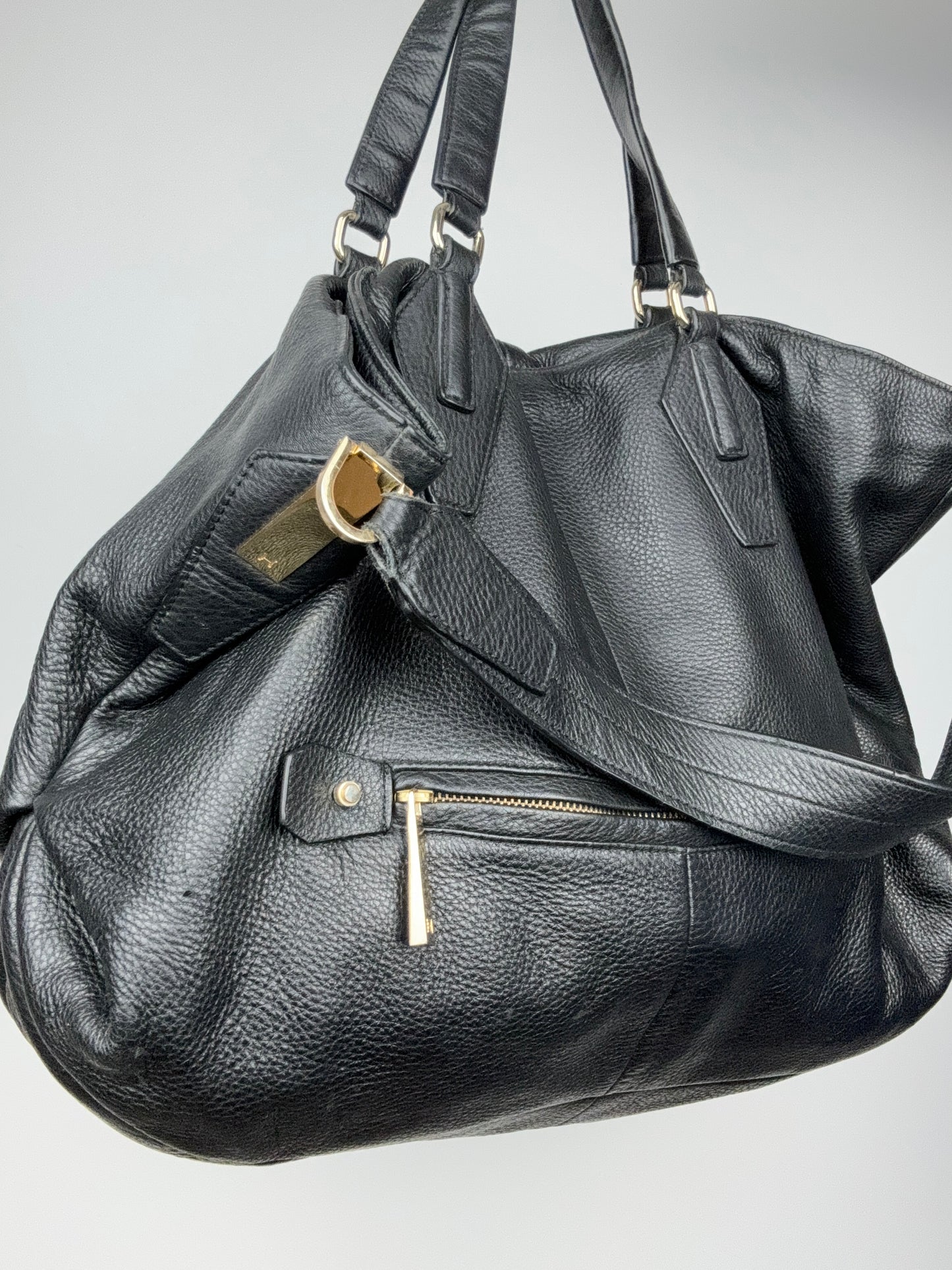 Cabas en cuir vintage Halston Héritage