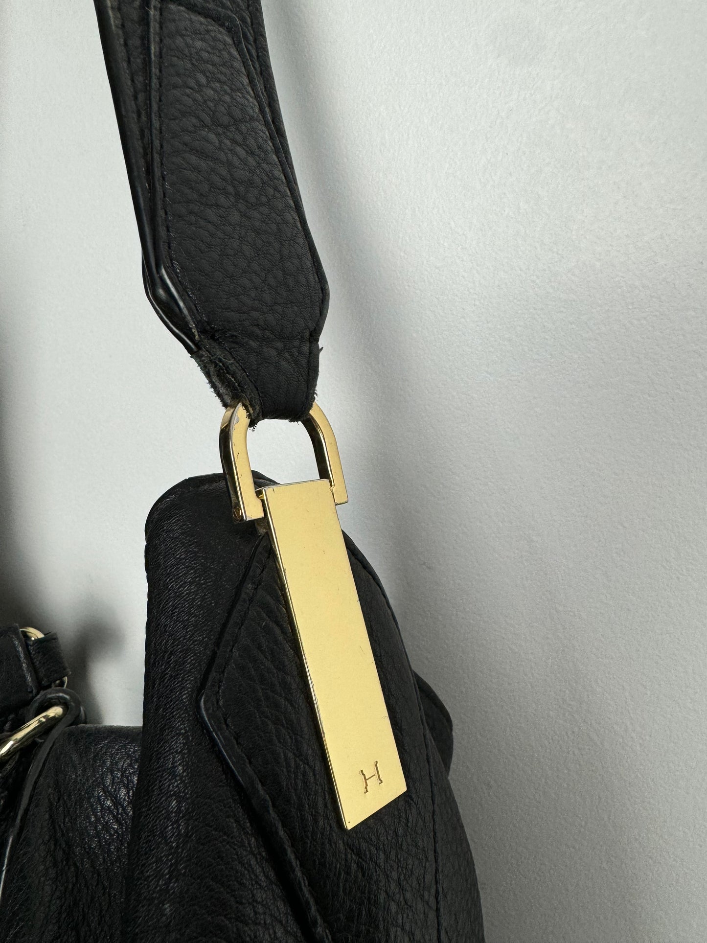 Cabas en cuir vintage Halston Héritage